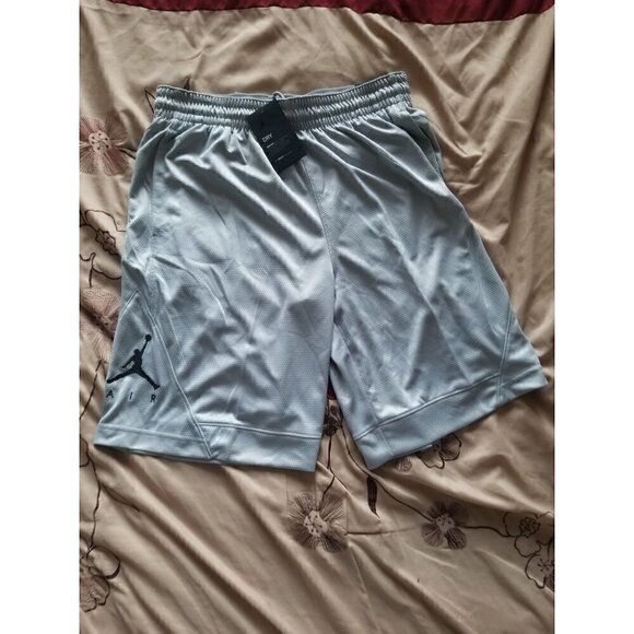 Jordan Rise Striped Triangle Basketball Shorts Men's Size Large  Color: Wolf Gra - Picture 11 of 11